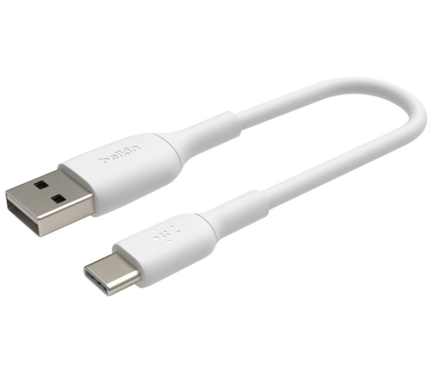 BELKIN Kabel PVC USB-C do USB-A 15 cm biały CAB001bt0MWH - 685201 - zdjęcie 4